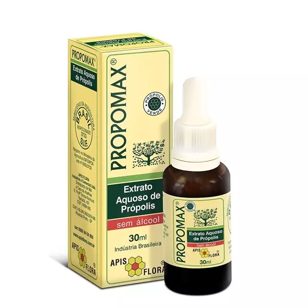 Propomax Extrato Aquoso Própolis Verde 30ml Apis Flora Propomax Extrato Aquoso Própolis Verde 30ml Apis Flora