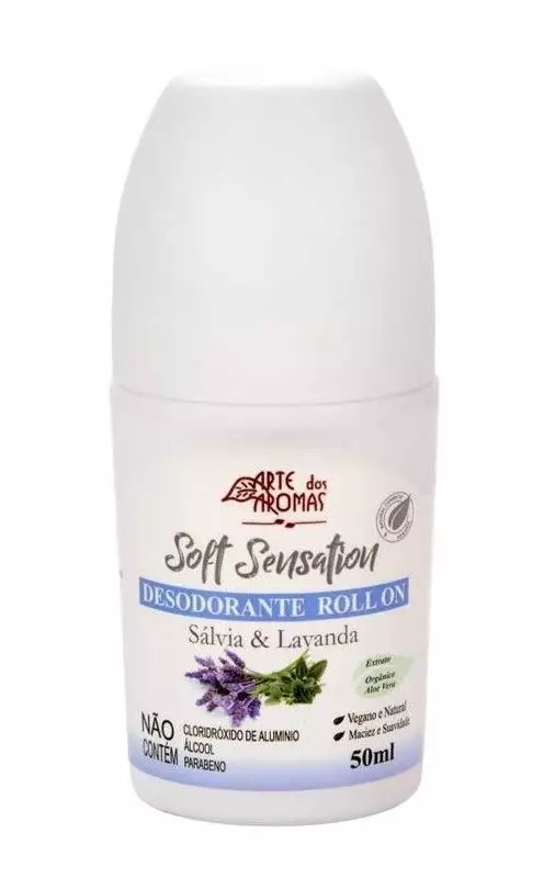 Desodorante Roll On Salvia e Lavanda 50ml Arte dos Aromas