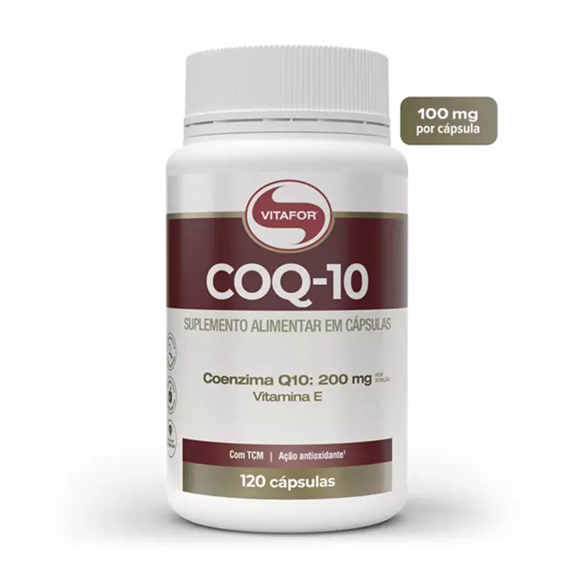 Coenzima Q10 100mg/cápsula Vitafor - 120 Cápsulas