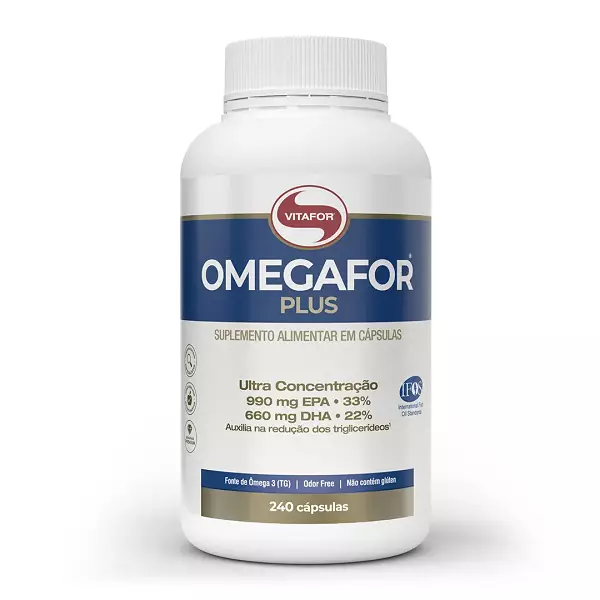 Ômega 3 1g Omegafor Plus Vitafor - 240 Cápsulas