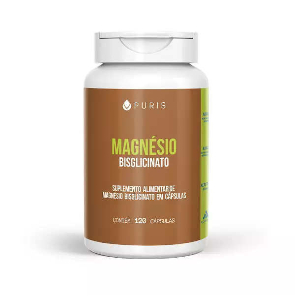 Magnésio Bisglicinato 1450mg 60 cápsulas Puris