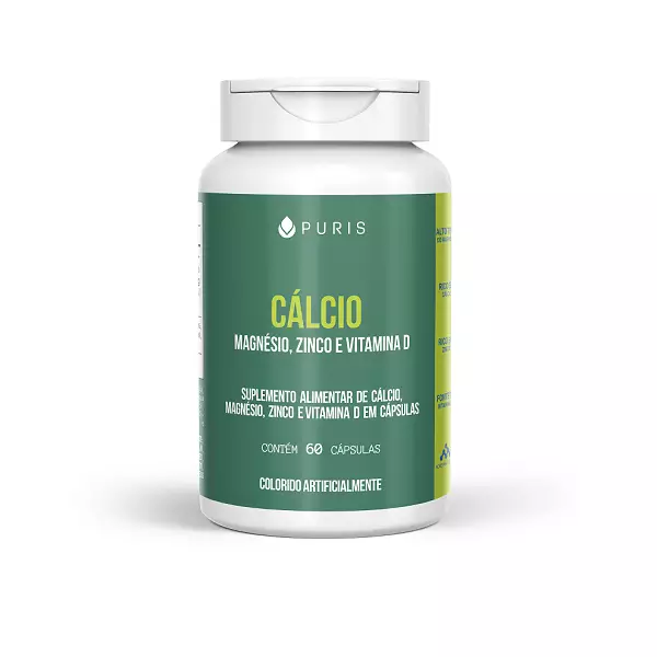 Cálcio Enriquecido 1800mg 60 cápsulas Puris
