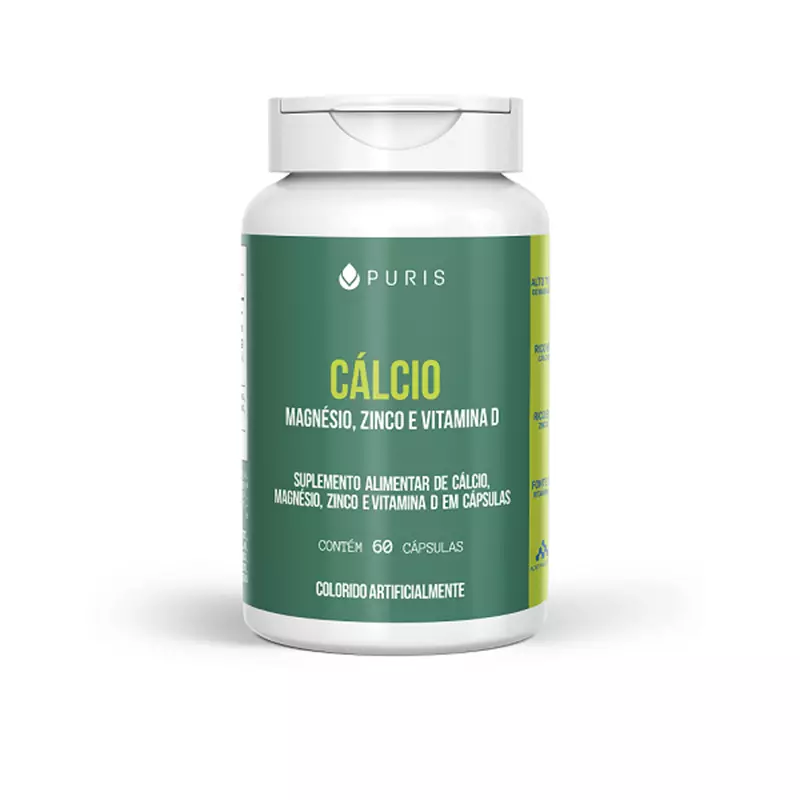 Cálcio Enriquecido 1800mg 60 cápsulas Puris